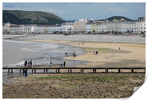 Llandudno Beach Print by JEAN FITZHUGH