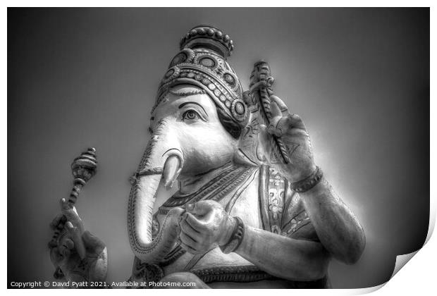 Temple Elephant  Print by David Pyatt