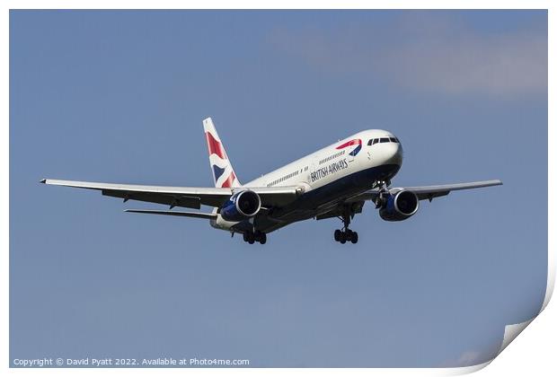 British Airways Boeing 767-336   Print by David Pyatt
