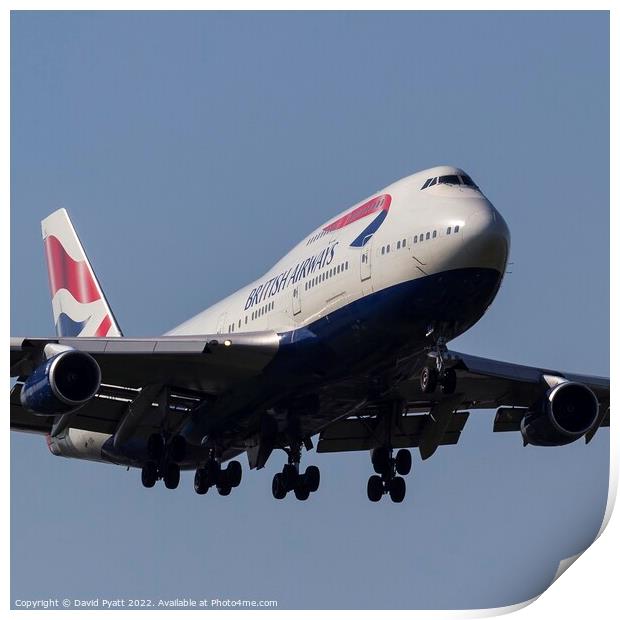 British Airways Boeing 747         Print by David Pyatt