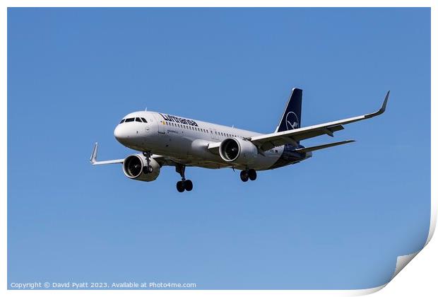 Lufthansa A320-271N        Print by David Pyatt