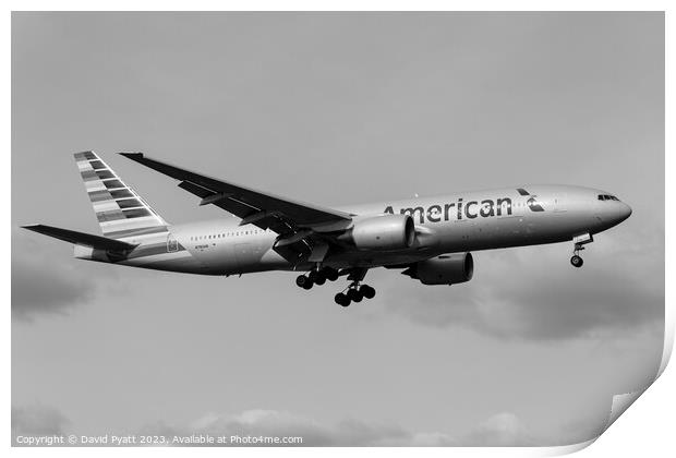 American Airlines Boeing 777-223      Print by David Pyatt