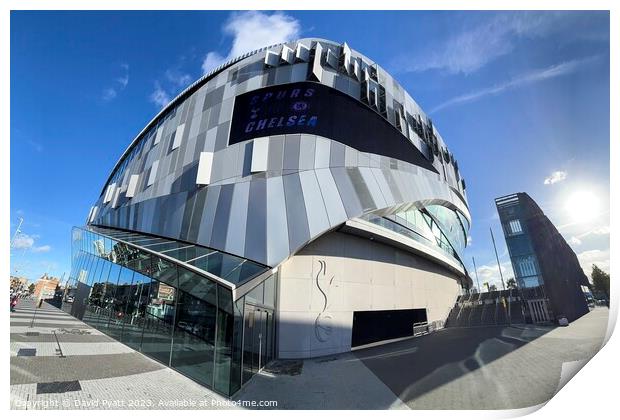 Tottenham Stadium Fisheye  Print by David Pyatt