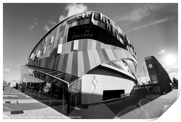 Tottenham FC Stadium Fisheye  Print by David Pyatt