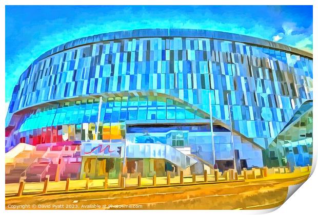 Tottenham FC Stadium Pop Art Print by David Pyatt