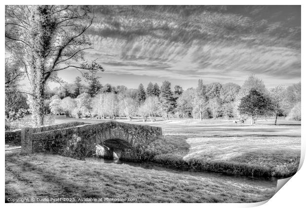 Stone Bridge Dartmoor Infrared Print by David Pyatt