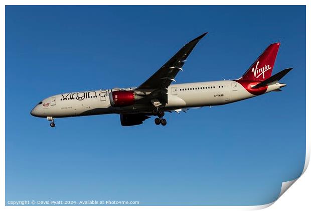 Virgin Atlantic Boeing 787       Print by David Pyatt