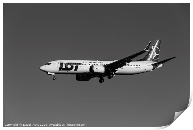 Lot Polish Airlines Boeing 737-8           Print by David Pyatt
