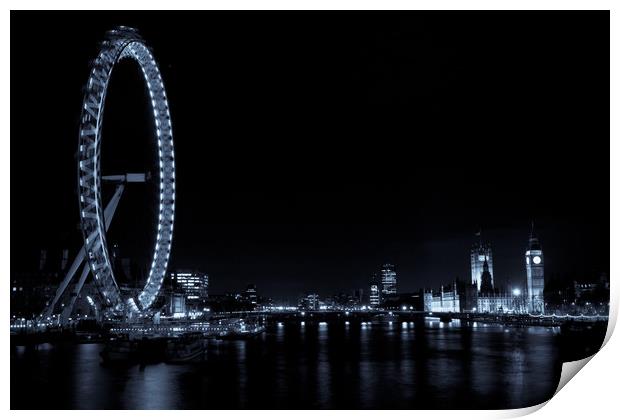 London at Night Print by David Pyatt