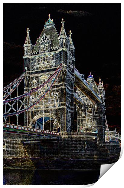 Tower Bridge art Print by David Pyatt