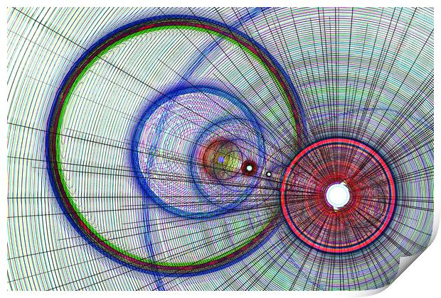 Circle art Print by David Pyatt