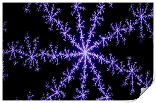Snowflake art Print by David Pyatt