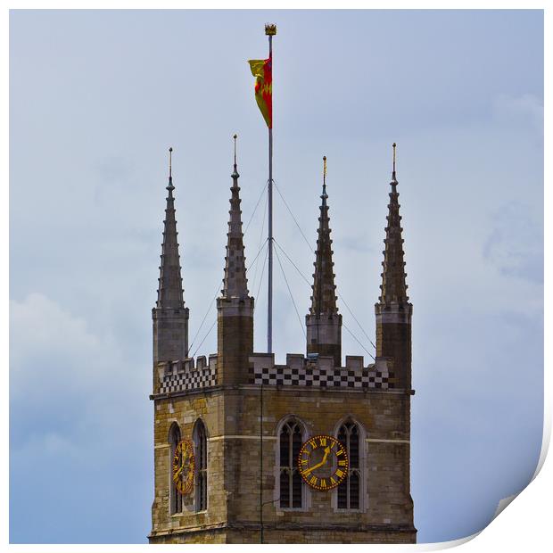 Southwark Cathedral Print by David Pyatt