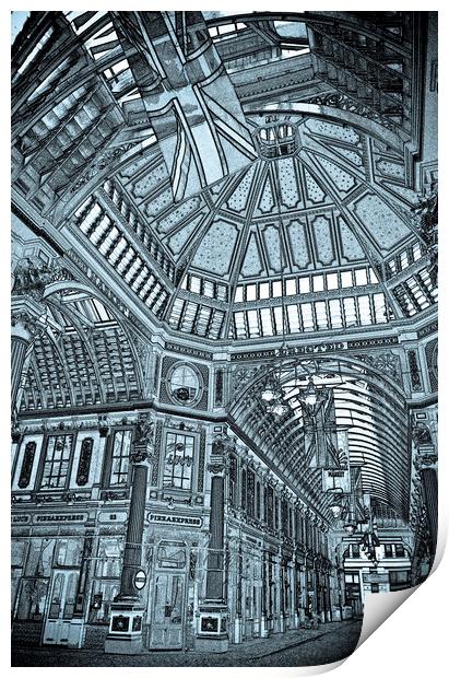 Leadenhall Market London Print by David Pyatt