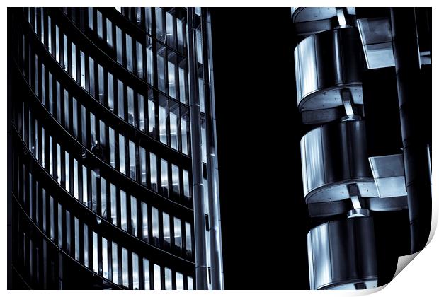 Willis Group and Lloyd's of London Abstract Print by David Pyatt