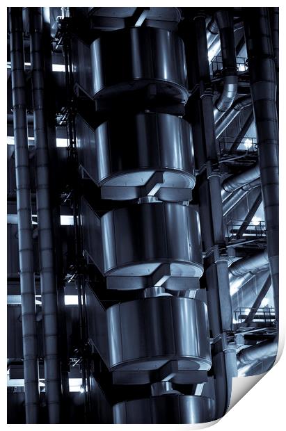 Lloyd's Building London Abstract Print by David Pyatt