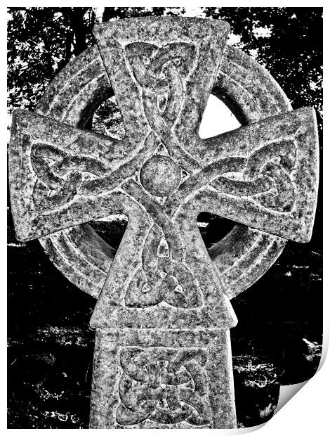 Celtic Cross Print by David Pyatt