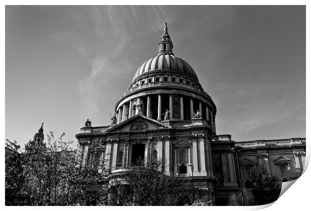 St Pauls Cathedral London Print by David Pyatt