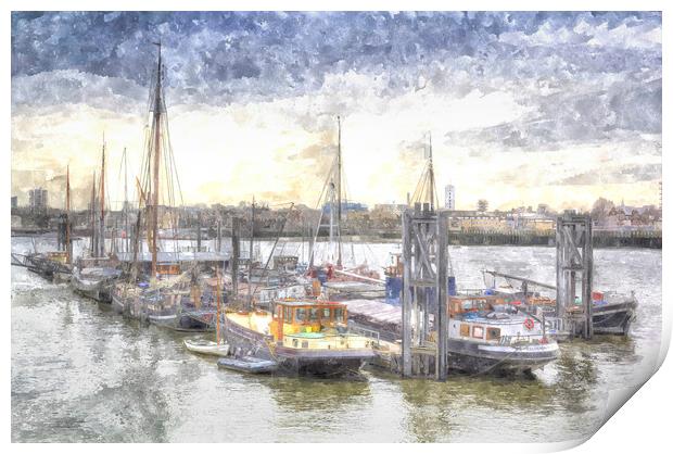 River Thames Boat Community Print by David Pyatt