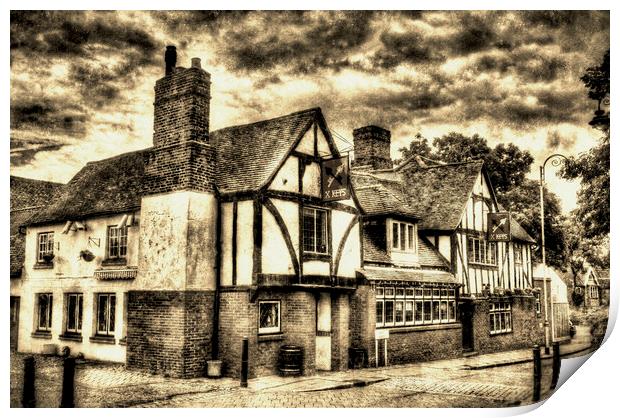 The Cross Keys Pub Dagenham Essex England Print by David Pyatt