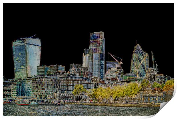 City of London Art Print by David Pyatt