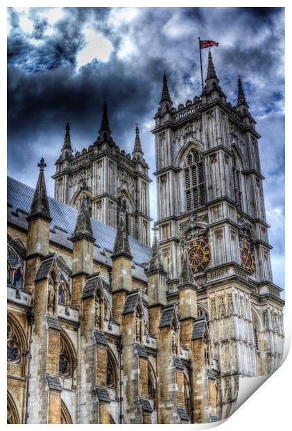 Westminster Abbey London Print by David Pyatt