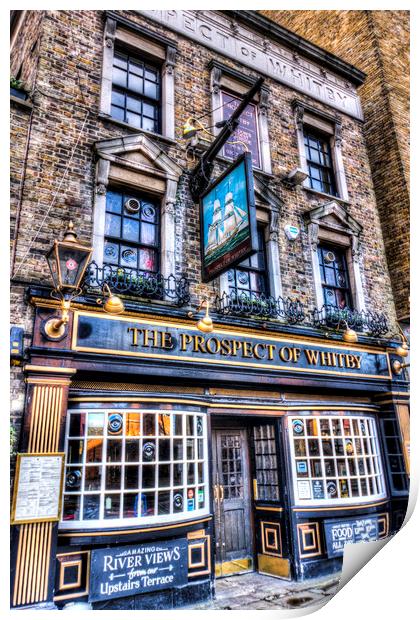 The Prospect Of Whitby Pub London Print by David Pyatt