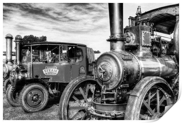 Steam Lorry And Traction Engine Print by David Pyatt