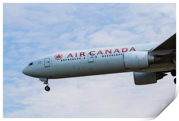 Air Canada Boeing 777 Print by David Pyatt