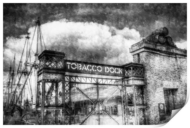 Tobaco Dock London Vintage Print by David Pyatt