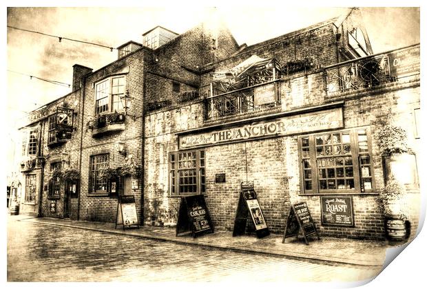 The Anchor Pub London Vintage Print by David Pyatt