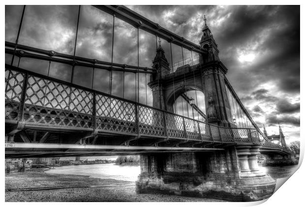 Hammersmith Bridge London Print by David Pyatt