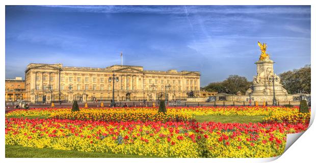 Buckingham Palace London Panorama Print by David Pyatt