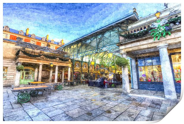 Covent Garden Market London Art Print by David Pyatt