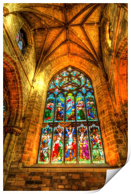 Stained Glass Window Print by David Pyatt