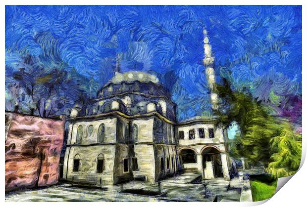Istanbul Mosque Art Print by David Pyatt
