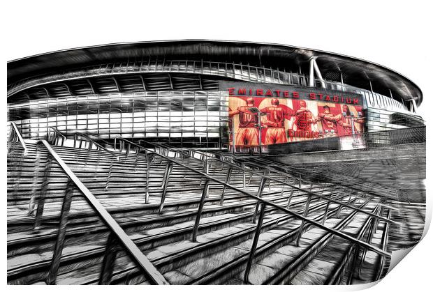 Emirates Stadium London Art Print by David Pyatt