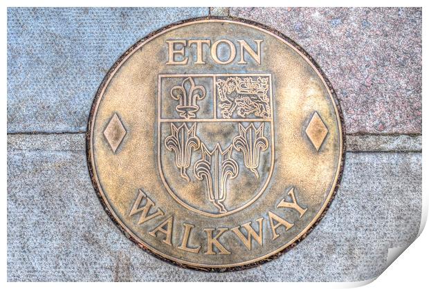 Eton College Walkway Print by David Pyatt