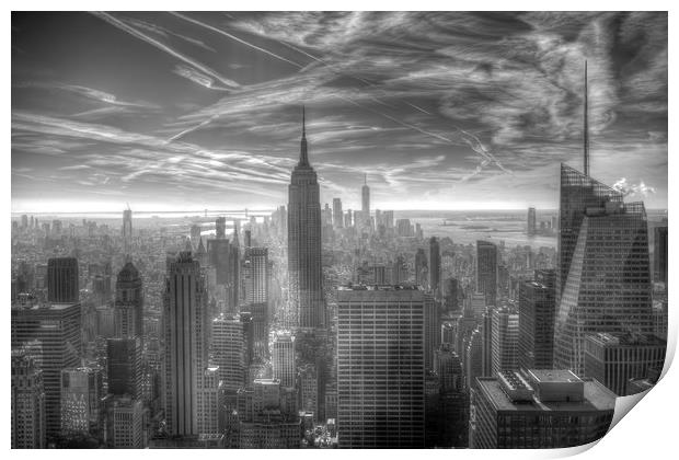 New York Skyline Print by David Pyatt