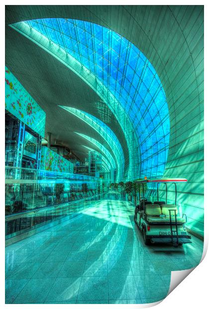 Dubai International Airport Print by David Pyatt