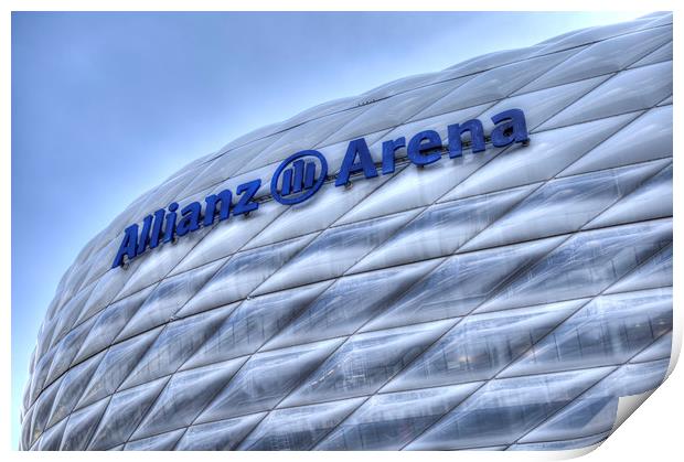 Allianz Arena Munich  Print by David Pyatt