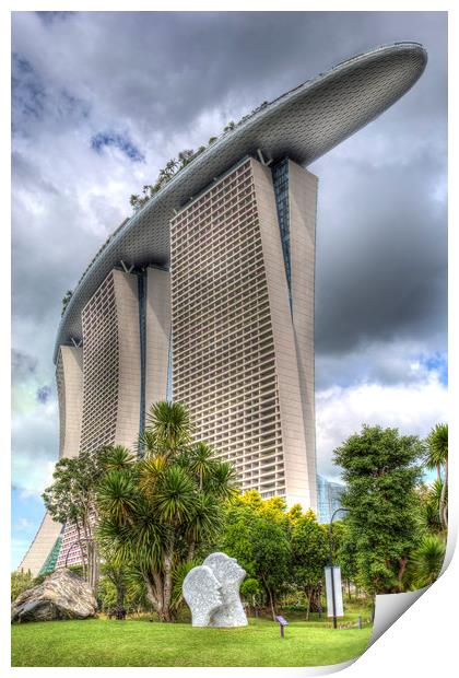 Marina Bay Sands Hotel Print by David Pyatt