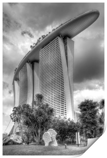 Marina Bay Sands Hotel Print by David Pyatt