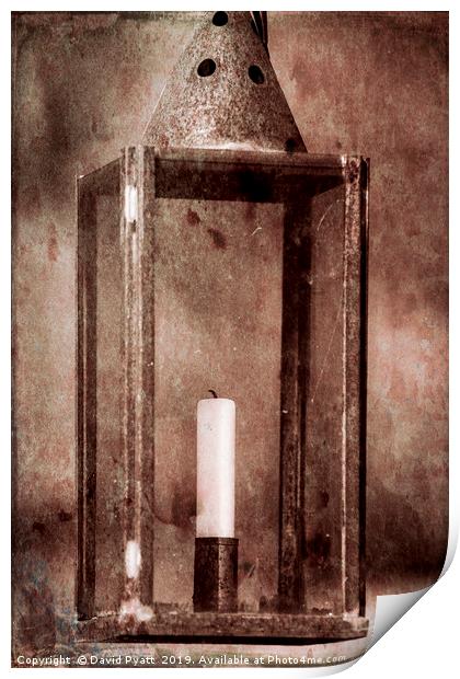 Vintage Lamp Print by David Pyatt
