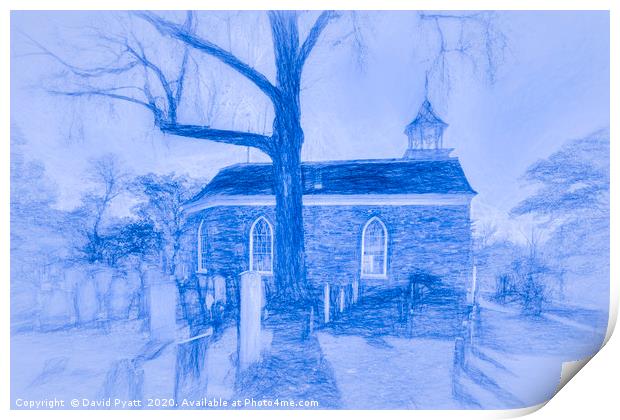 Old Dutch Church Sleepy Hollow Art Print by David Pyatt