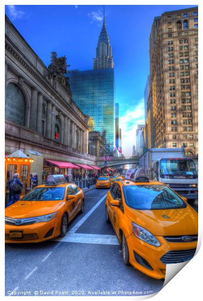 New York Street Scene Print by David Pyatt