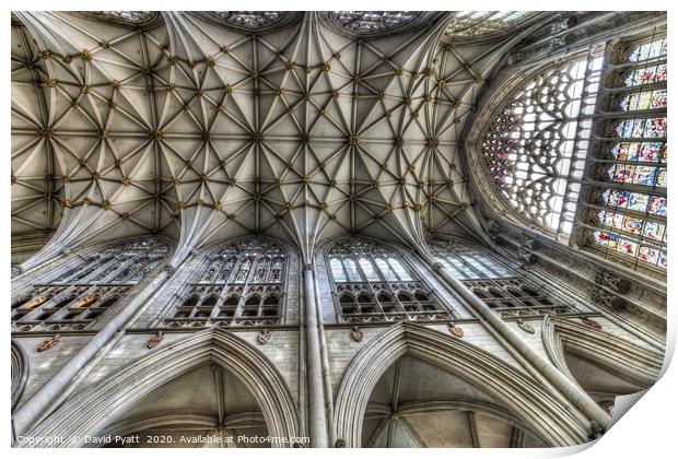 York Minster Cathedral       Print by David Pyatt