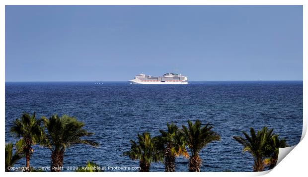 Cruising In The Mediterranean  Print by David Pyatt