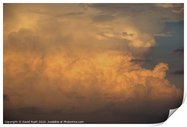 Mediterranean Storm Clouds Print by David Pyatt