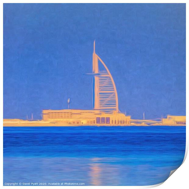 Burj AL Arab Dubai Art Print by David Pyatt